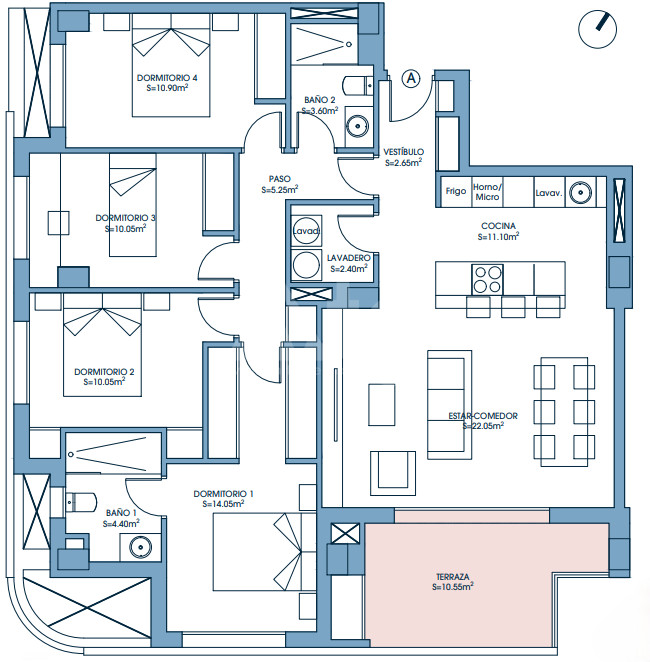 4 Schlafzimmer Appartement in Murcia - UPP58145 - 1