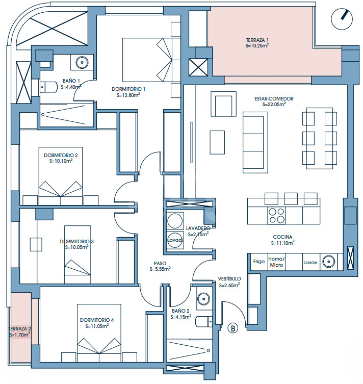 4 bedroom Apartment in Murcia - UPP58146 - 1