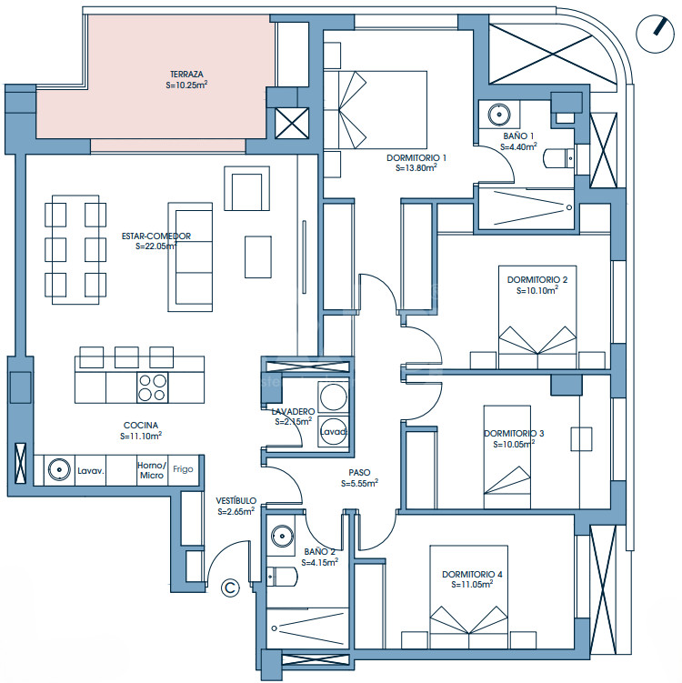4 bedroom Apartment in Murcia - UPP58147 - 1