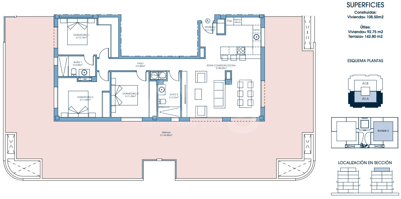 Ático de 3 habitaciones en Murcia - UPP58149 - 1