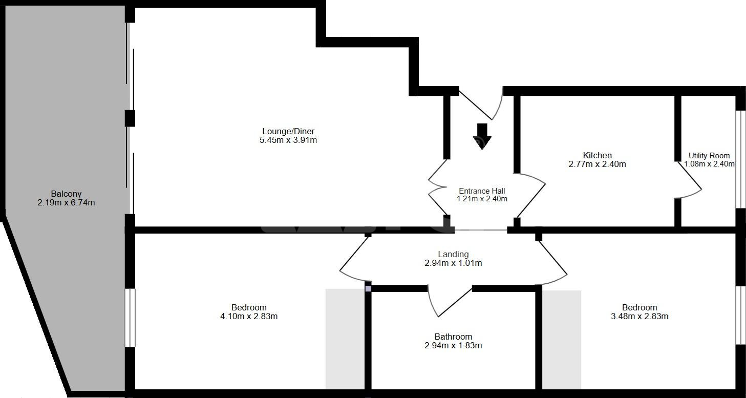 Apartamento de 2 habitaciones en Cartagena - HRE58349 - 1