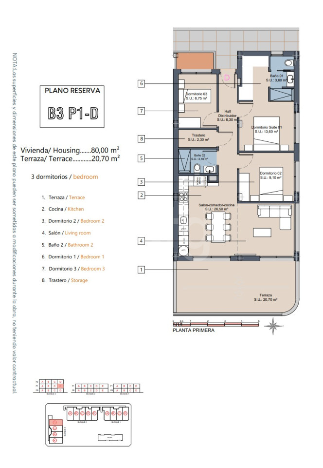 3 bedroom Apartment in Los Alcázares - GV58543 - 1