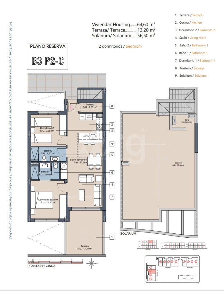 Penthouse cu 2 dormitoare în Los Alcázares - GV58545 - 1