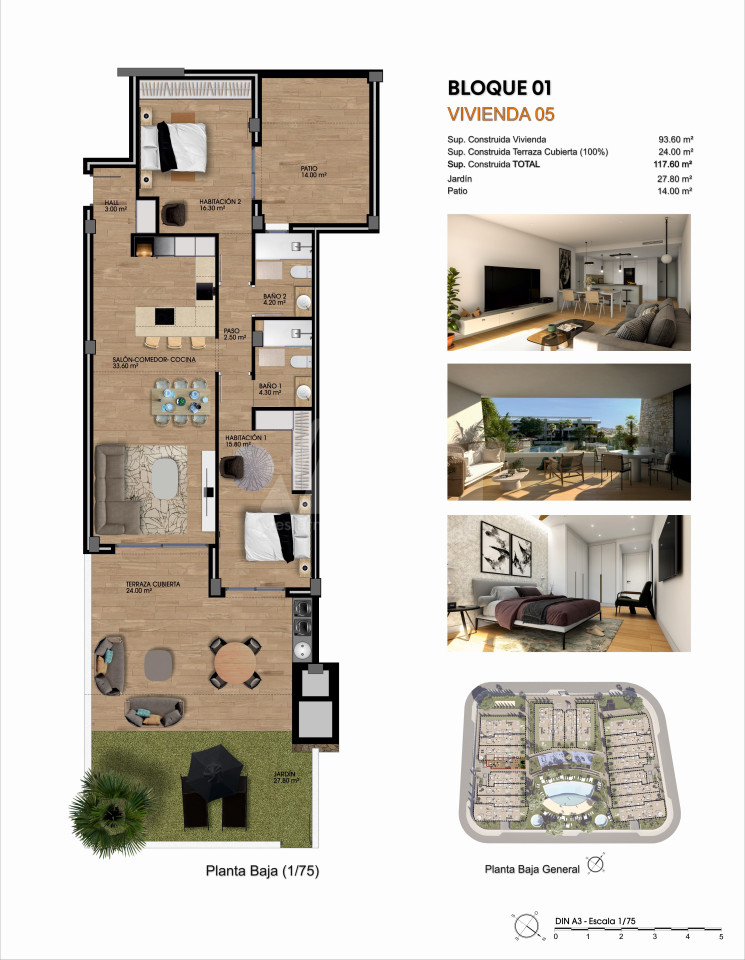 Apartamento de 2 habitaciones en Monforte del Cid - GPF58625 - 1