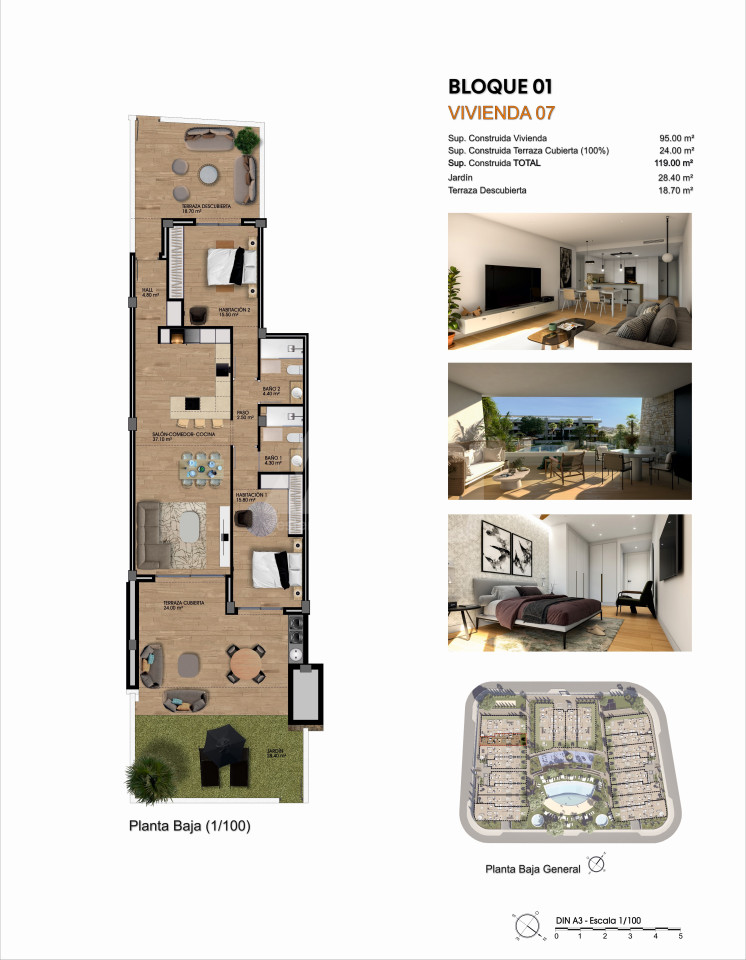 Apartamento de 2 habitaciones en Monforte del Cid - GPF58627 - 1