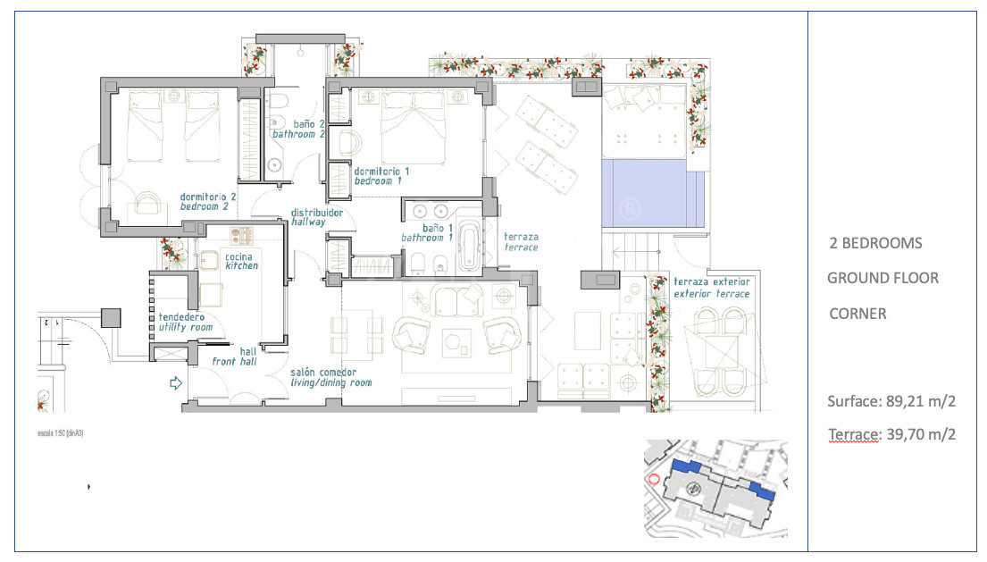 2 ložnice Apartmán v Fuente Alamo - VVZ58914 - 1