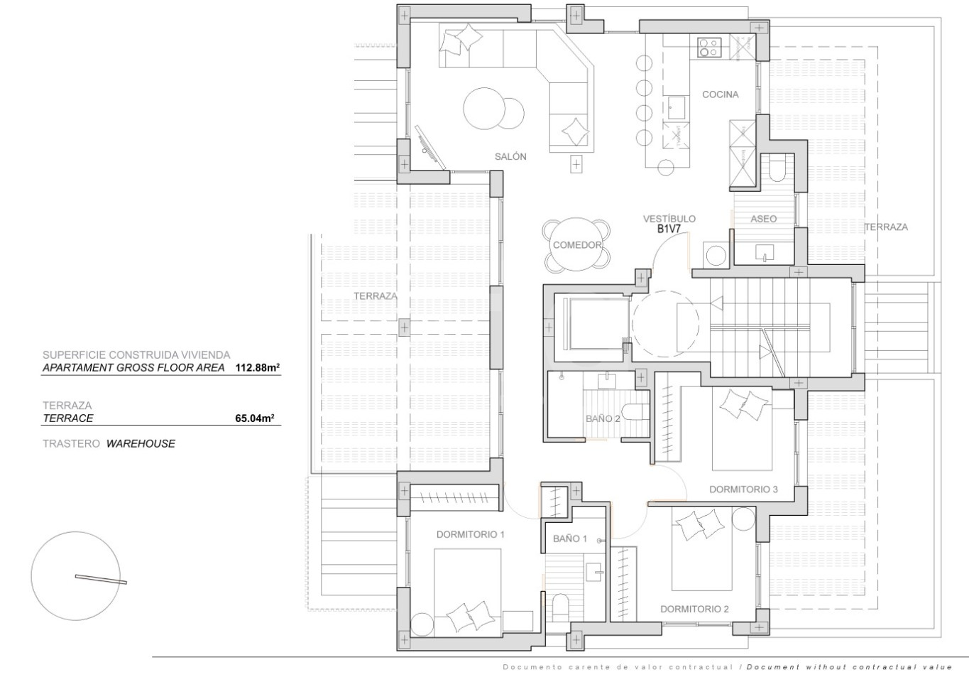 Ático de 3 habitaciones en Santa Rosalia - OI59020 - 1