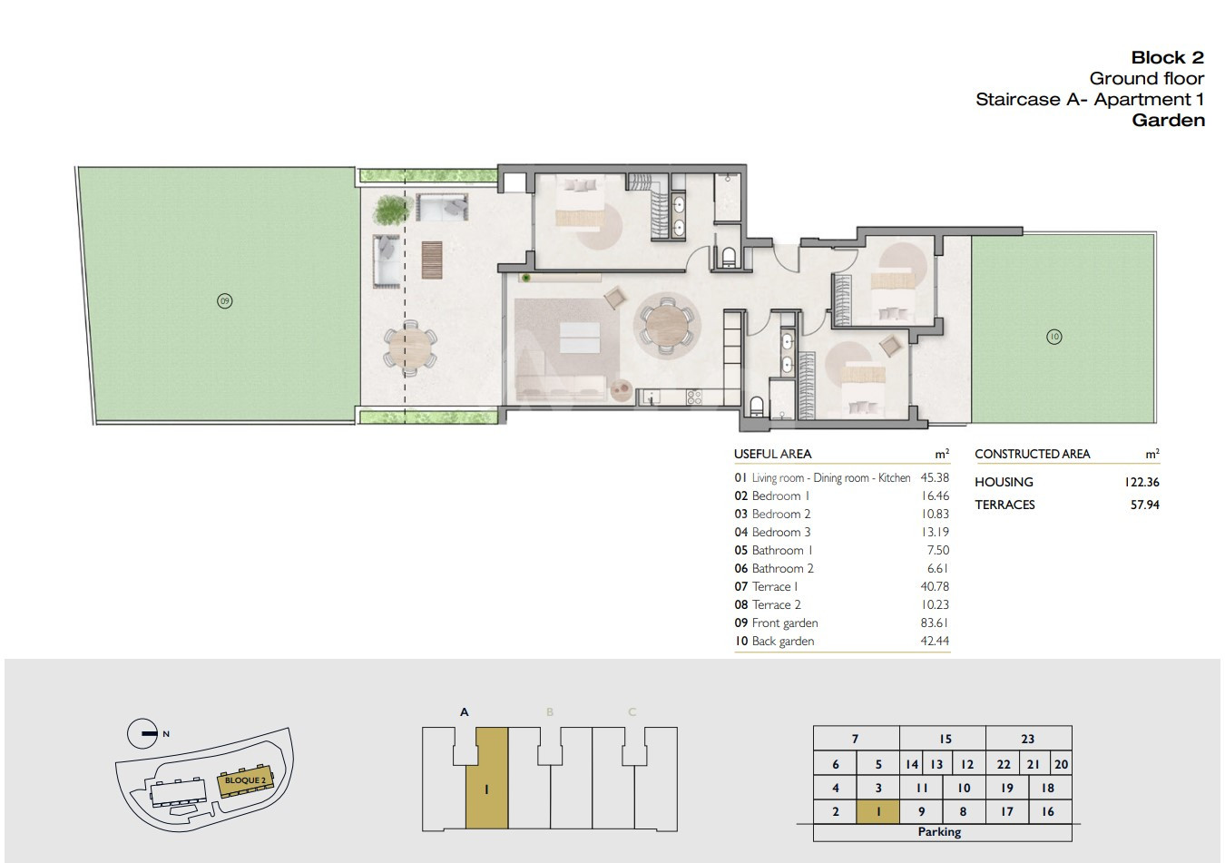 Apartamento de 3 habitaciones en Las Colinas - LCG59207 - 1