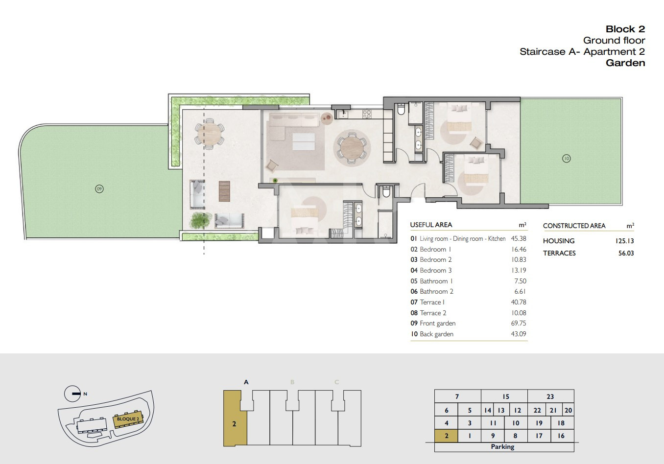 Apartament cu 3 dormitoare în Las Colinas - LCG59208 - 1