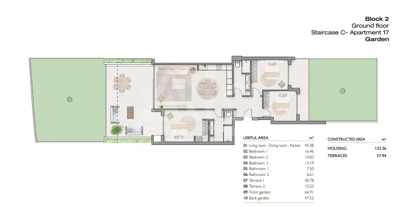 Appartement de 3 chambres à Las Colinas - LCG59212 - 1