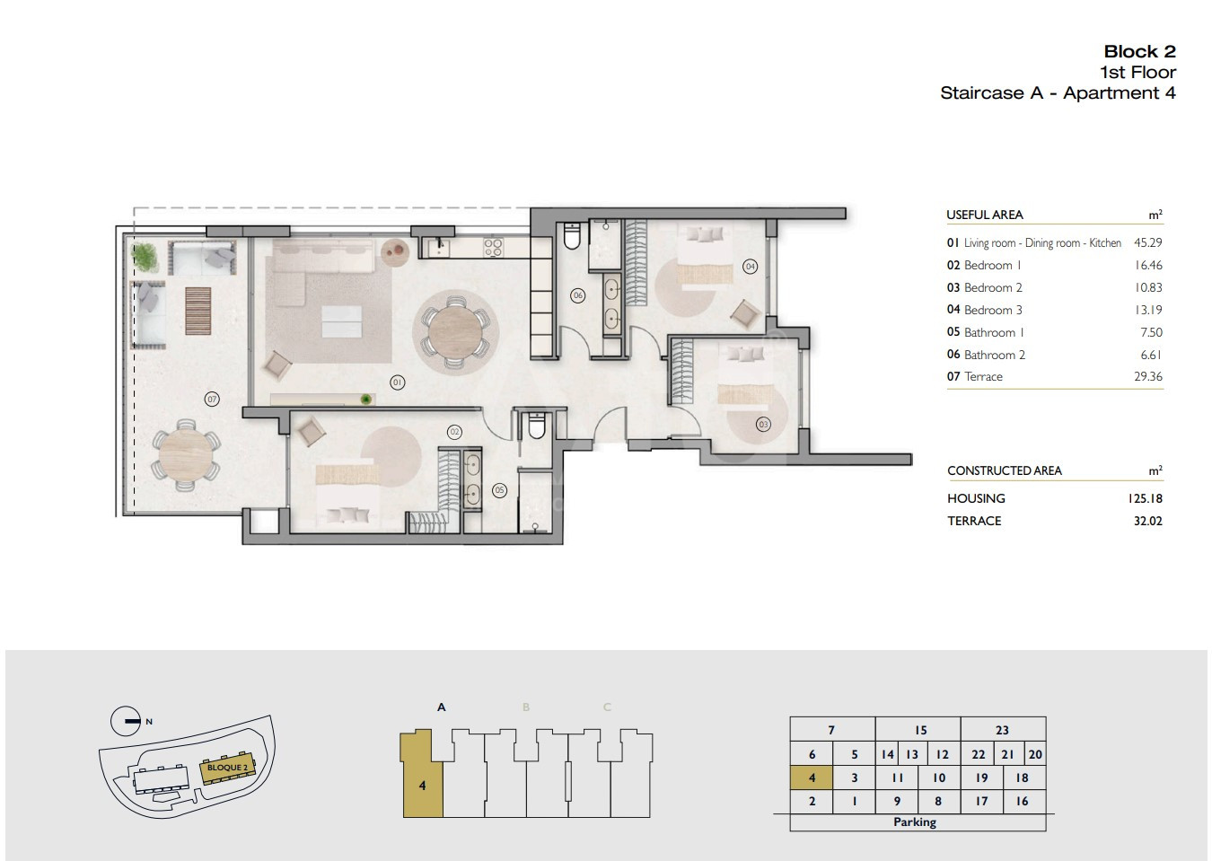 Apartament w Las Colinas, 3 sypialnie - LCG59213 - 1