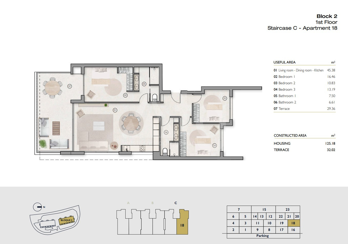 Apartament cu 3 dormitoare în Las Colinas - LCG59218 - 1