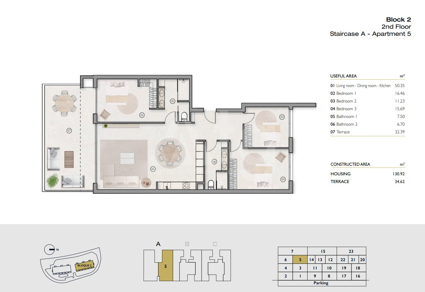 Apartamento de 3 habitaciones en Las Colinas - LCG59219 - 1