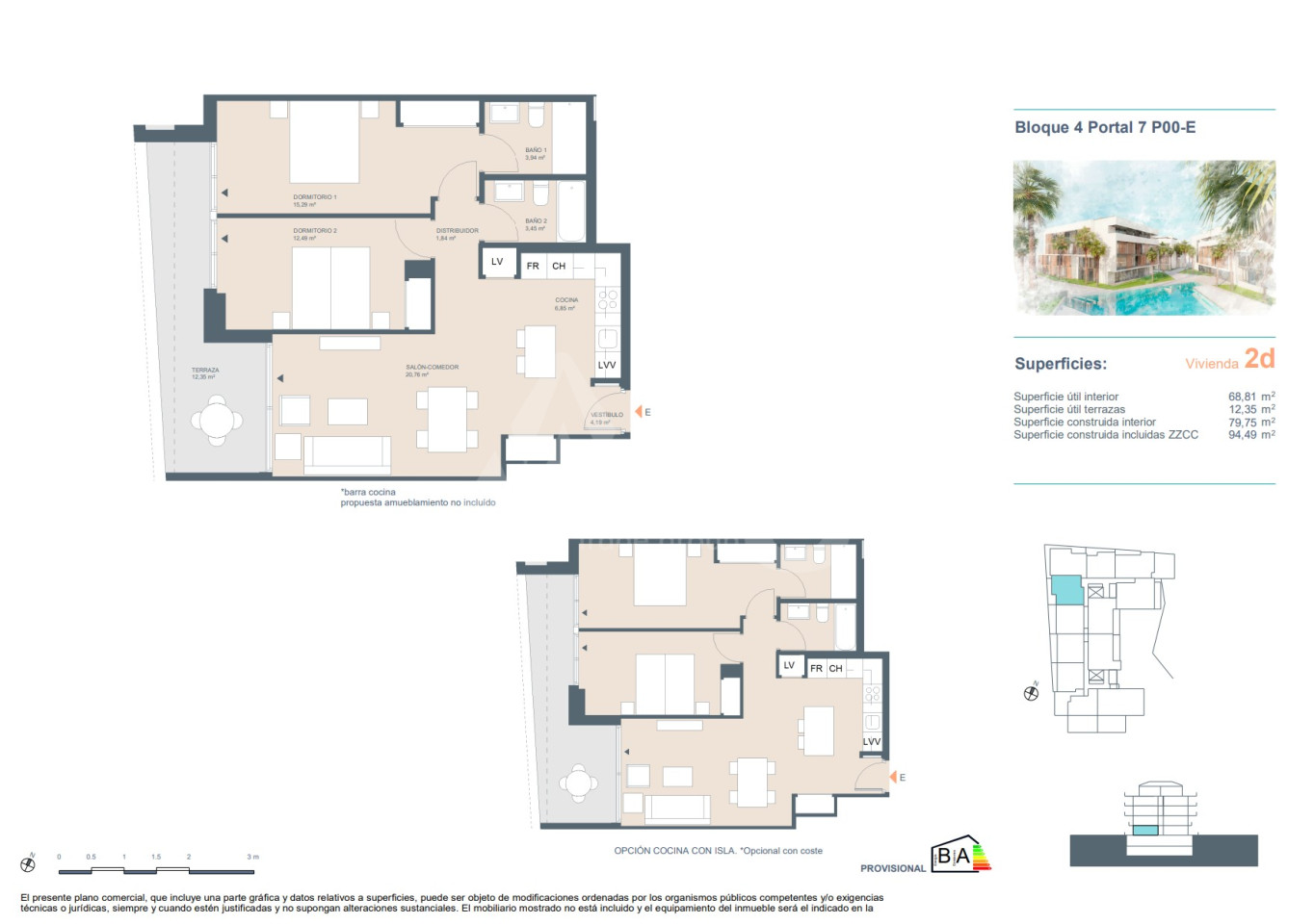 Apartament w Javea, 2 sypialnie - AEH59316 - 1