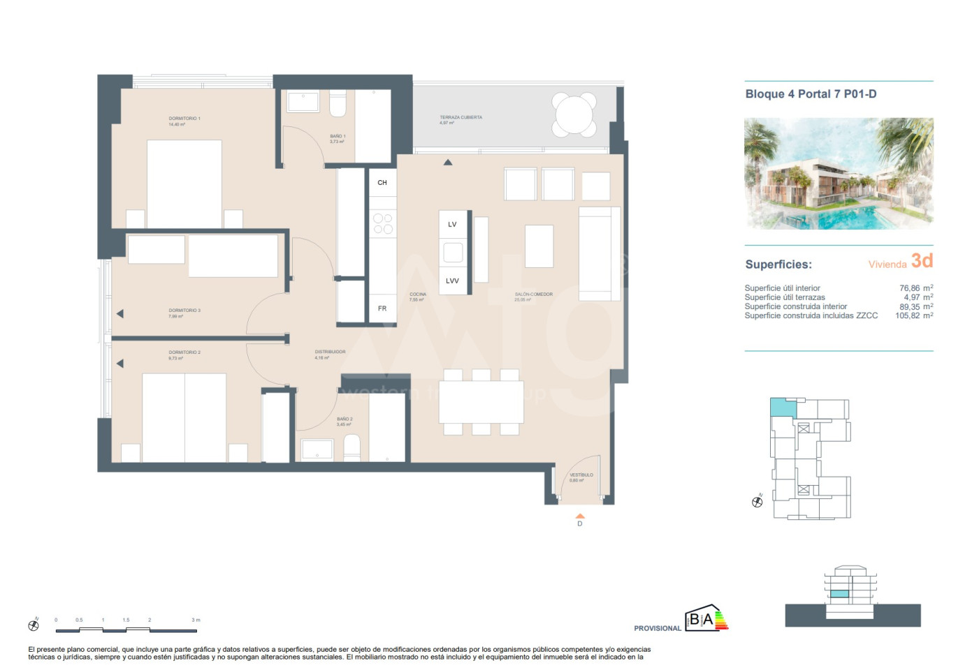 Apartamento de 3 habitaciones en Jávea - AEH59317 - 1