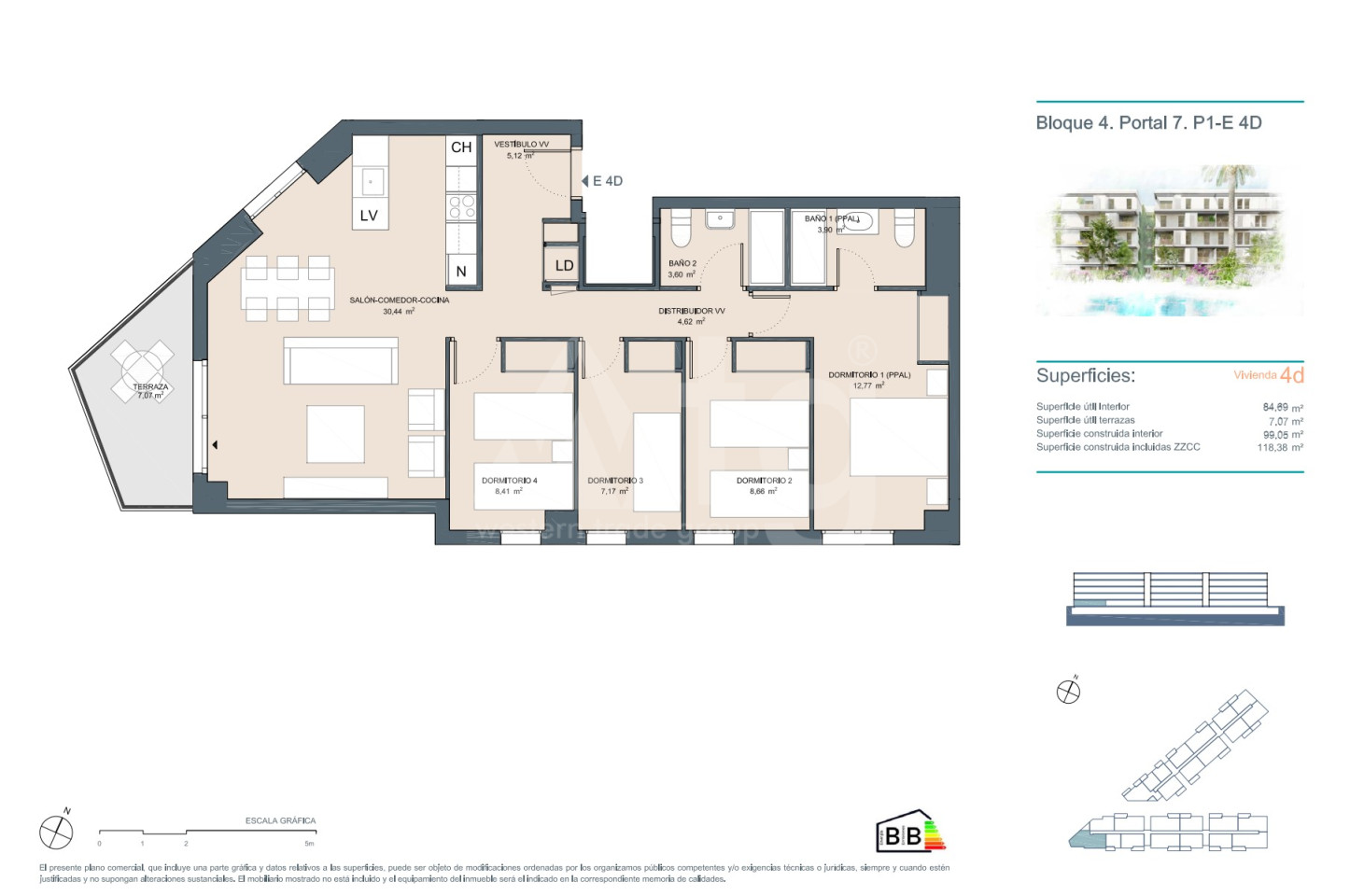 Appartement de 4 chambres à Denia - AEH59327 - 1