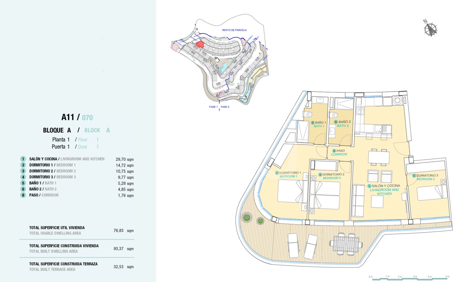 Apartamento de 3 habitaciones en Águilas - QUA59440 - 1