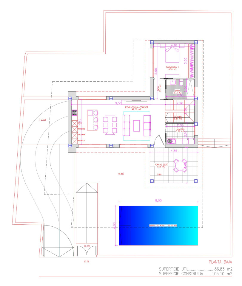 Villa de 3 chambres à Ciudad Quesada - CBB59454 - 1