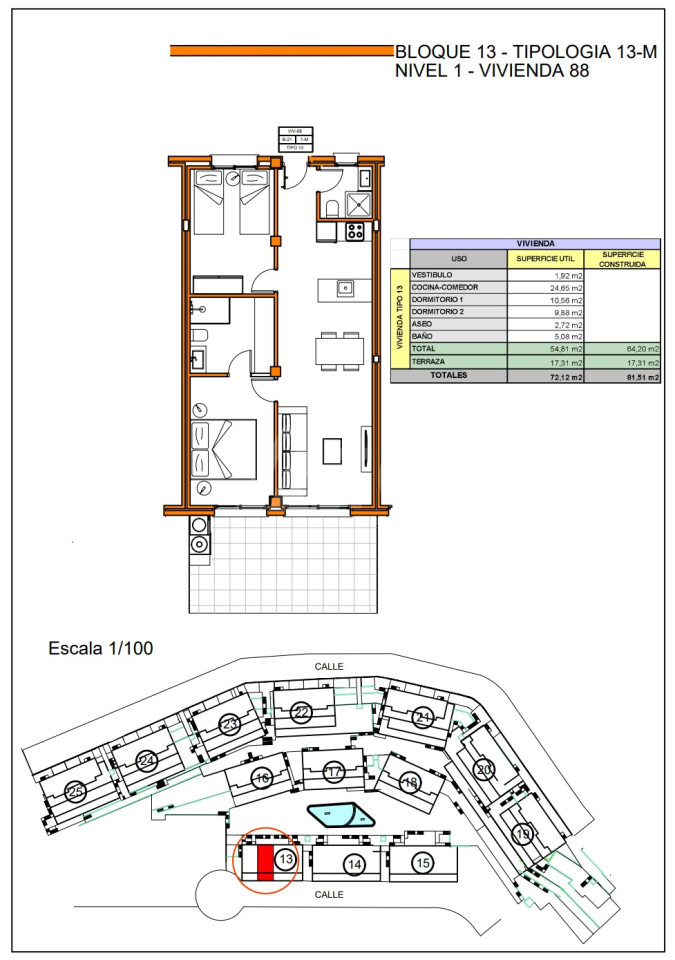 Apartamento de 2 habitaciones en Jeresa - AS59632 - 1