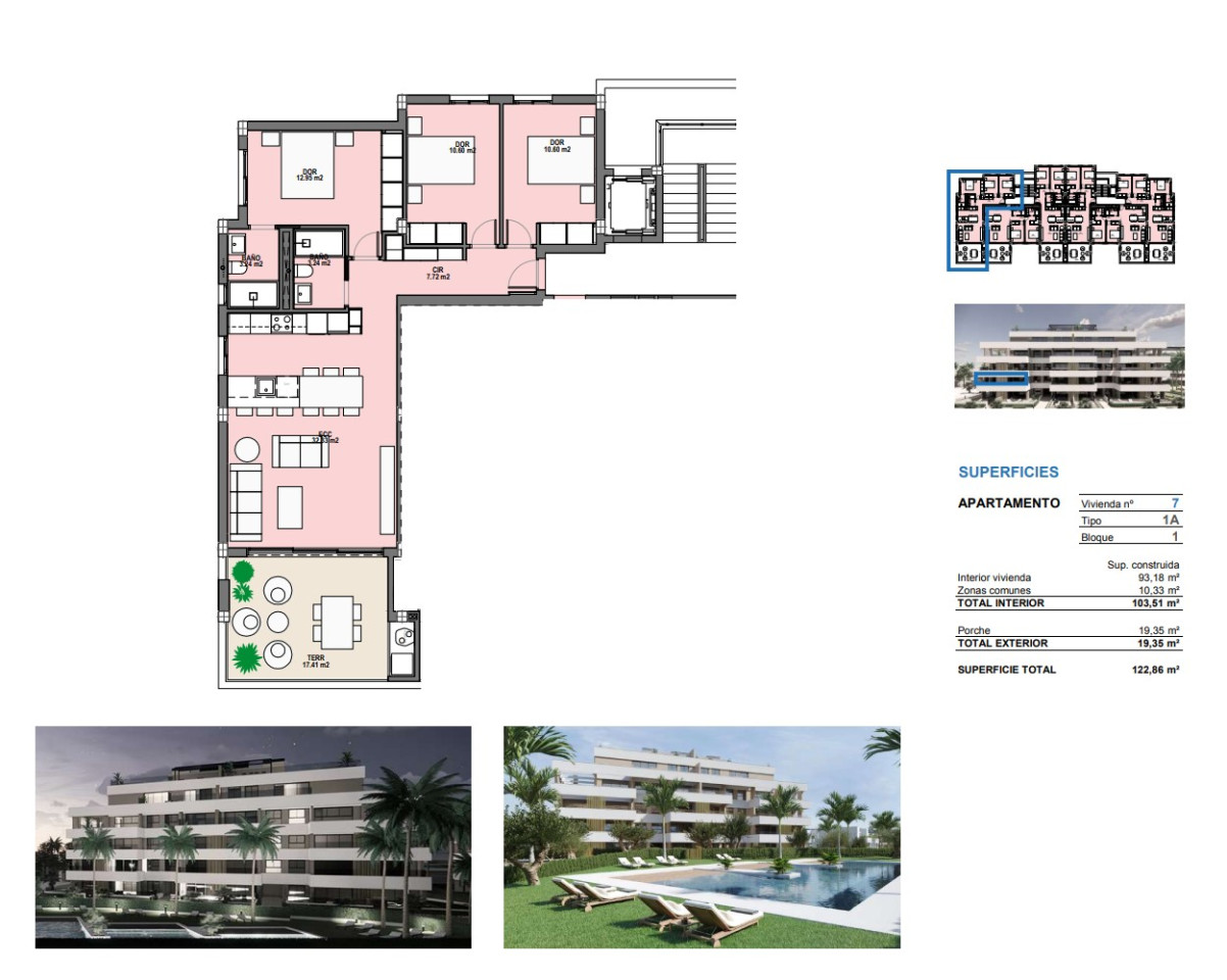 Apartamento de 3 habitaciones en Santa Rosalia - SRA59711 - 1