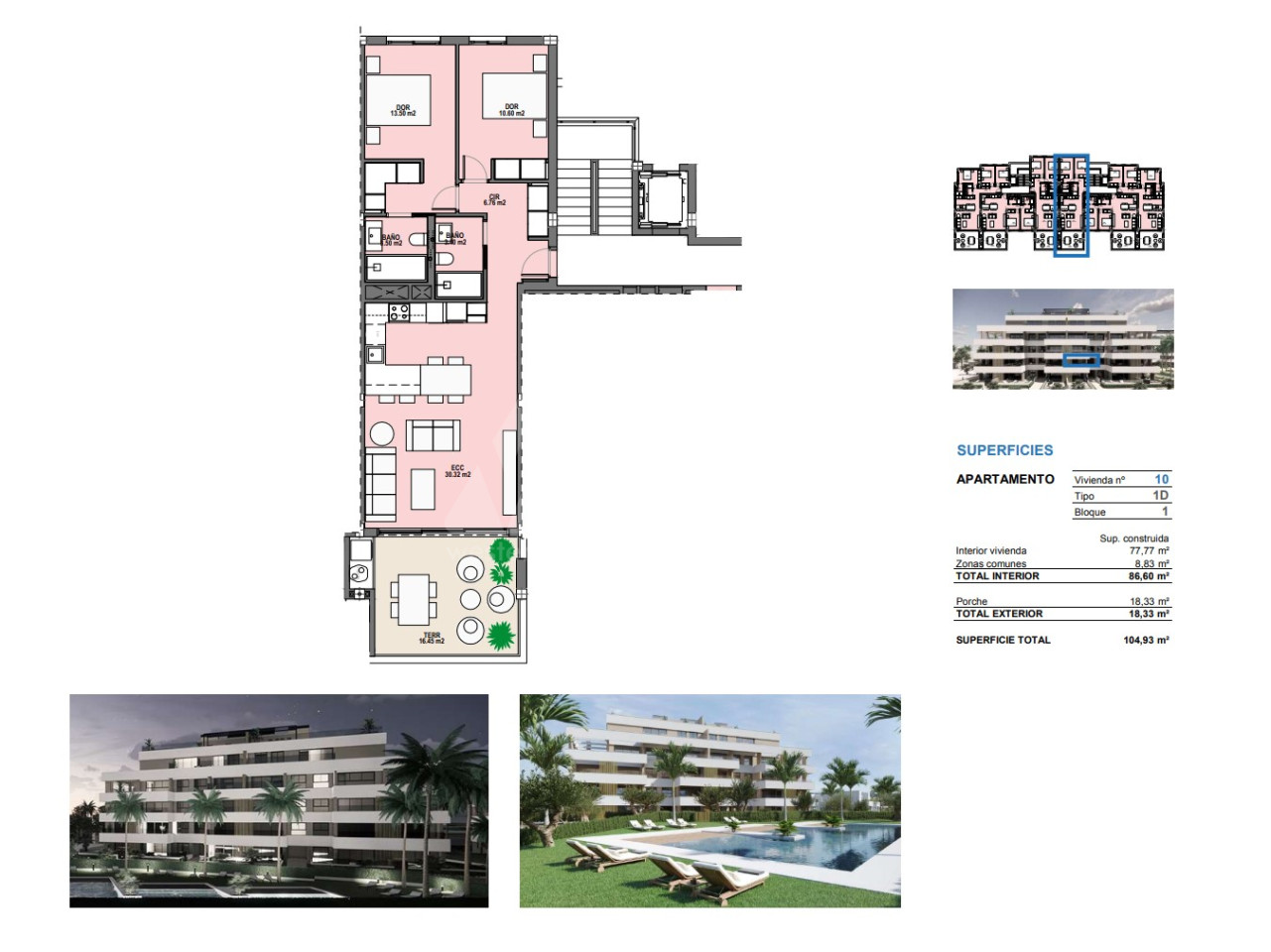 Apartamento de 2 habitaciones en Santa Rosalia - SRA59714 - 1