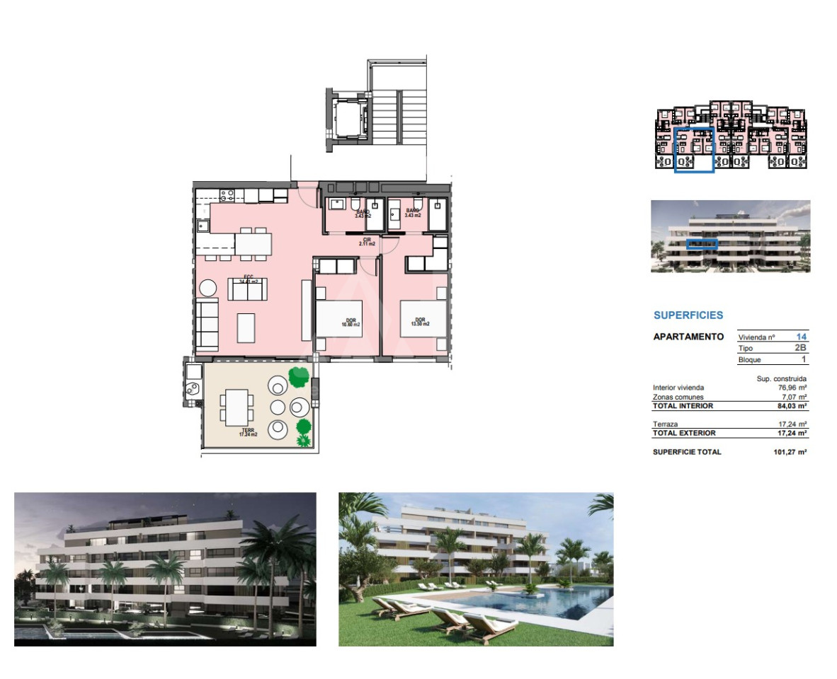 Apartamento de 2 habitaciones en Santa Rosalia - SRA59716 - 1