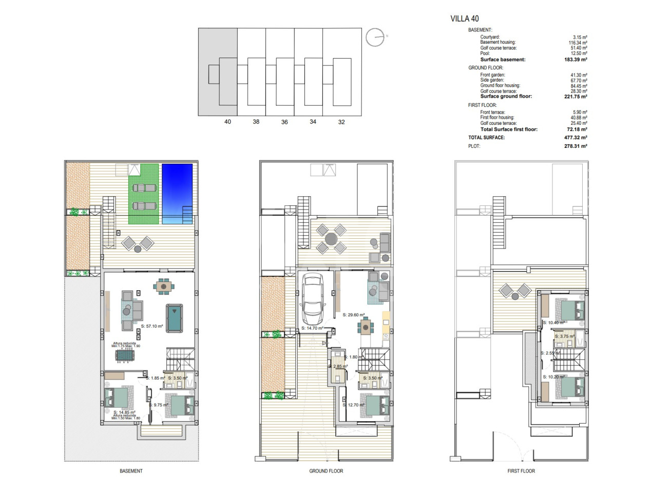 Villa de 3 habitaciones en Los Alcázares - JIL60290 - 1