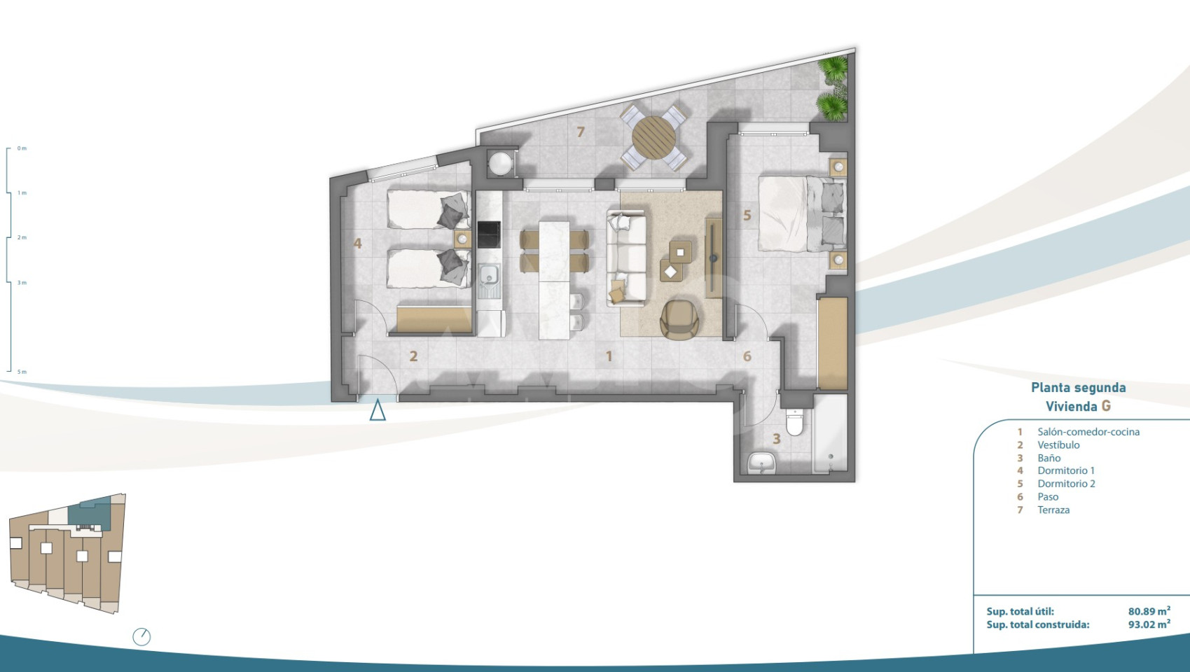 2 Schlafzimmer Penthouse-Wohnung in San Pedro del Pinatar - JIL60364 - 1