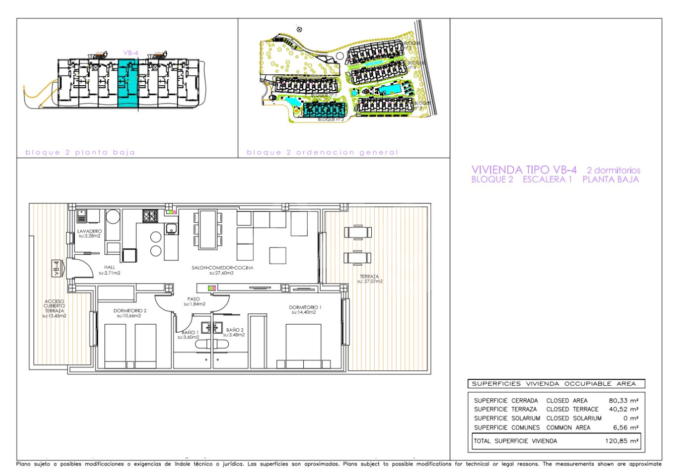 Apartamento de 2 habitaciones en Playa Flamenca - RPF60698 - 1