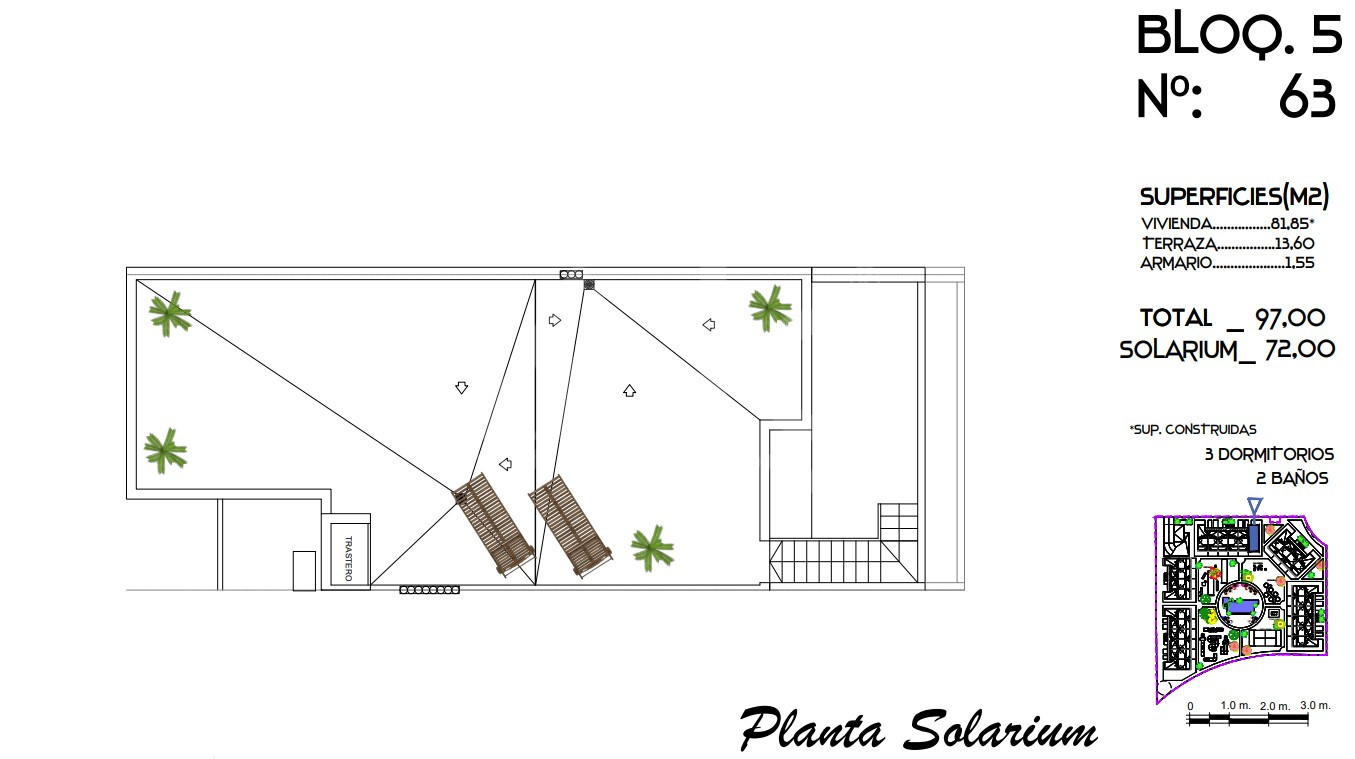 Ático de 3 habitaciones en Guardamar del Segura - CN60793 - 2