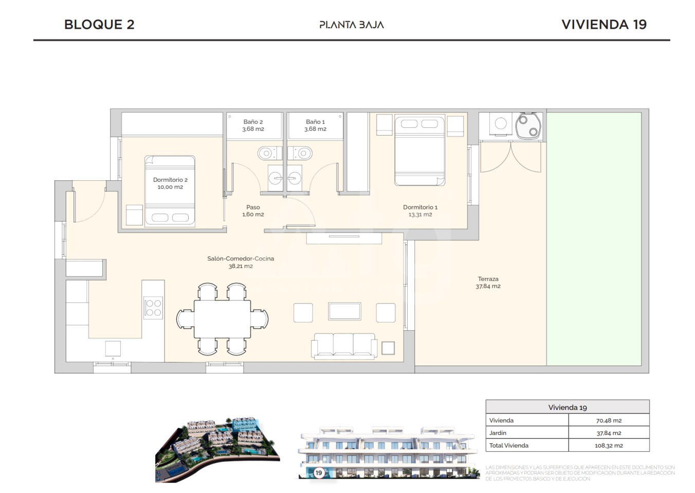 Apartamento de 2 habitaciones en Finestrat - IM60805 - 1