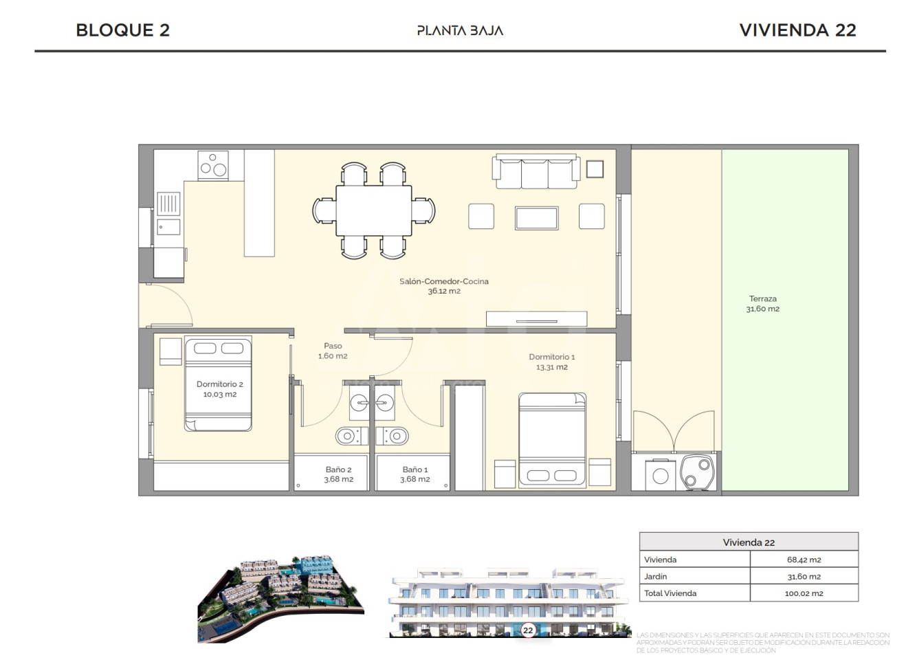 Apartamento de 2 habitaciones en Finestrat - IM60808 - 1