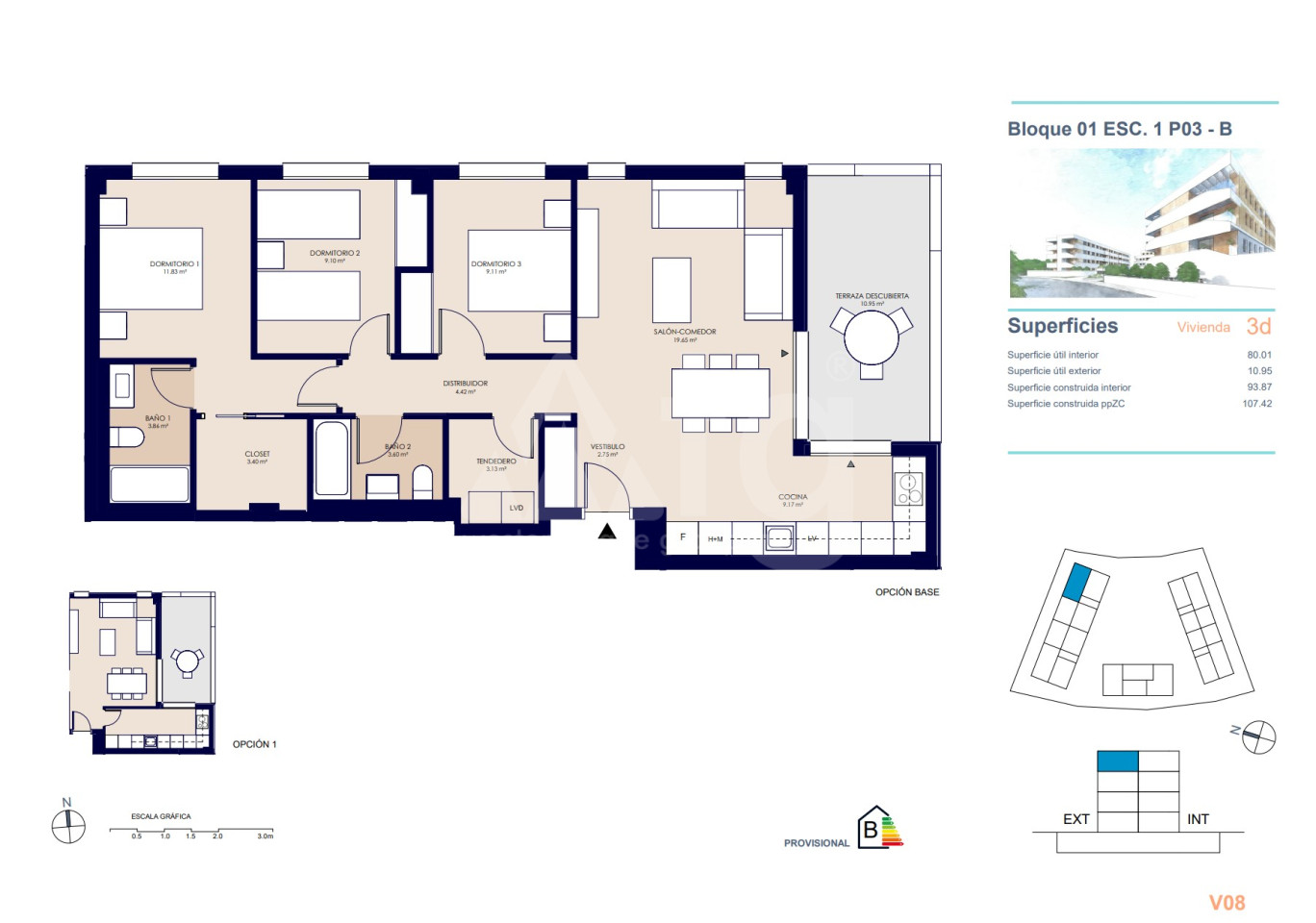 3 Schlafzimmer Penthouse-Wohnung in San Juan de Alicante - AEH61126 - 1