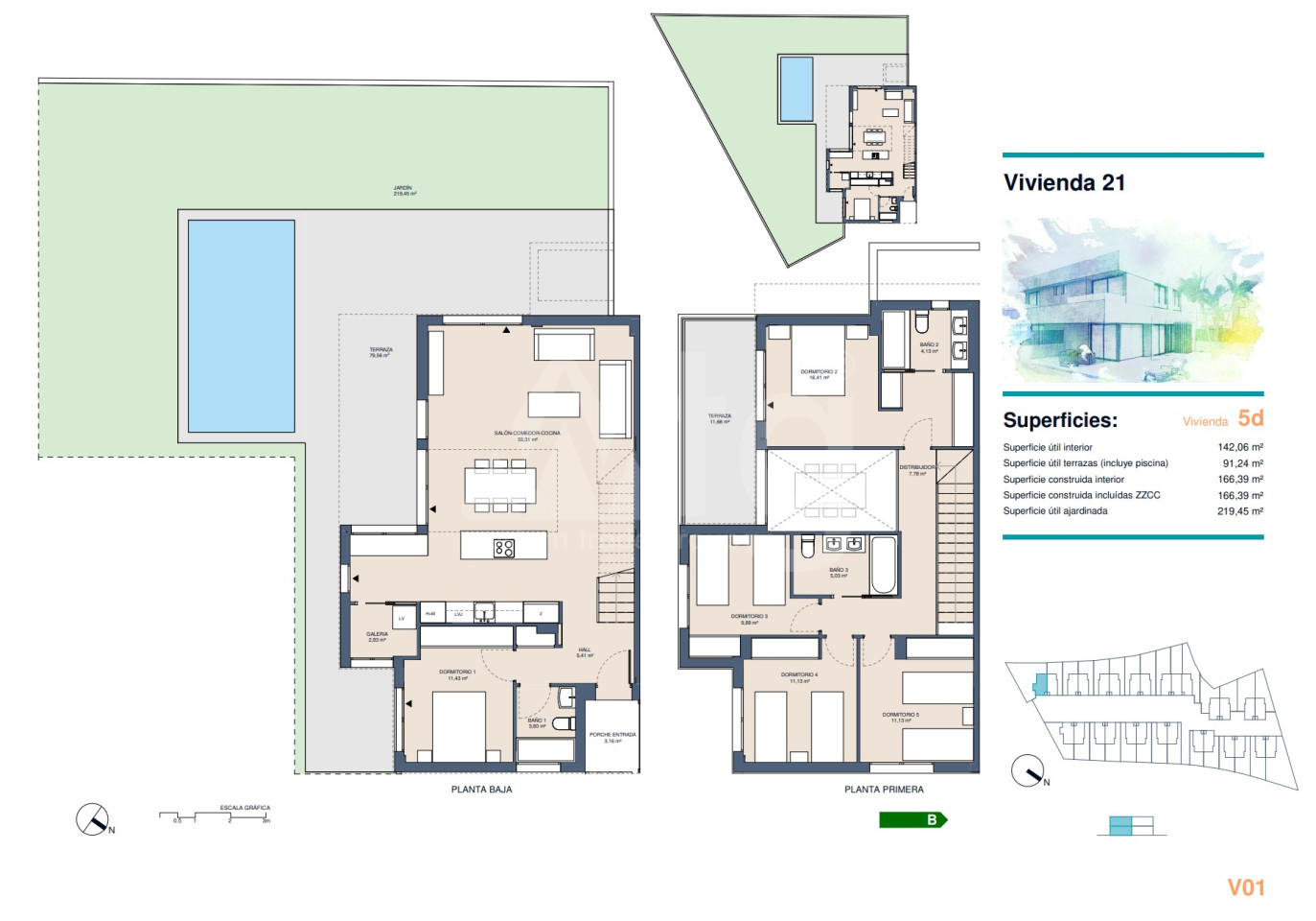 Villa de 5 habitaciones en San Juan de Alicante - AEH61129 - 1