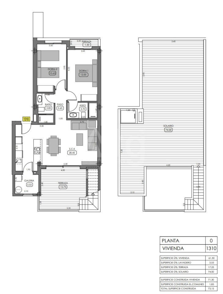 Bungalow de 2 habitaciones en Algorfa - TRI61232 - 1