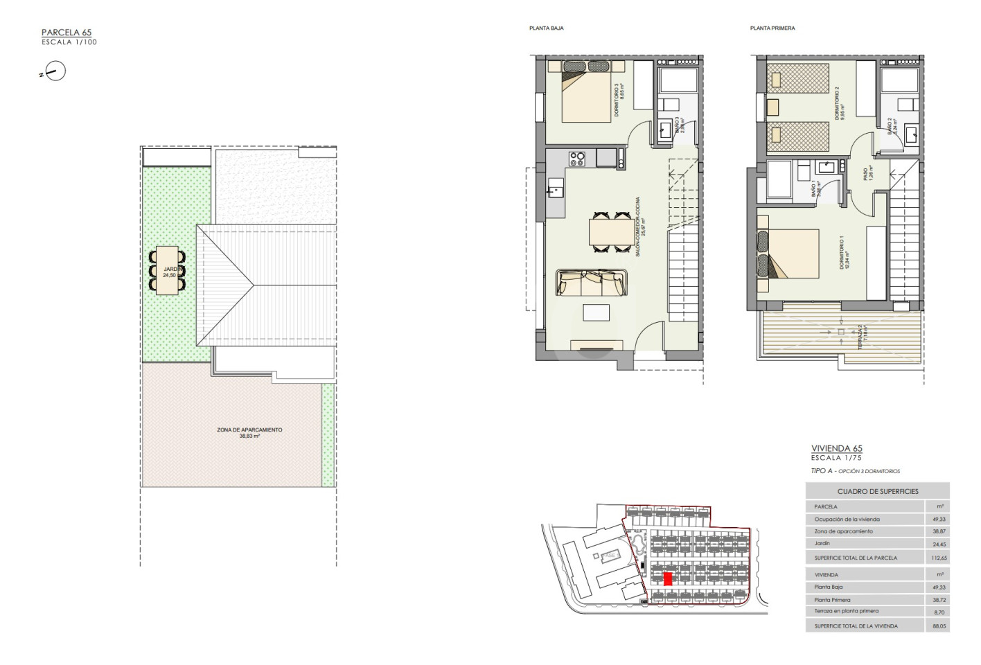 Adosado de 3 habitaciones en Gran Alacant - AS61370 - 1