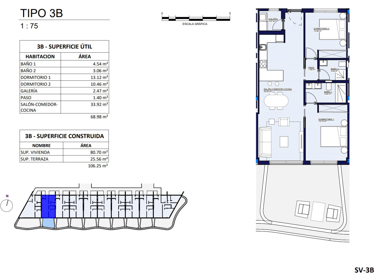 Apartament cu 2 dormitoare în L'Albir - GRR61377 - 1