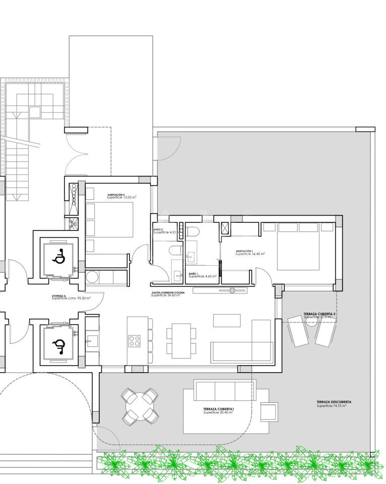 Apartament cu 2 dormitoare în Guardamar del Segura - GPF62022 - 1