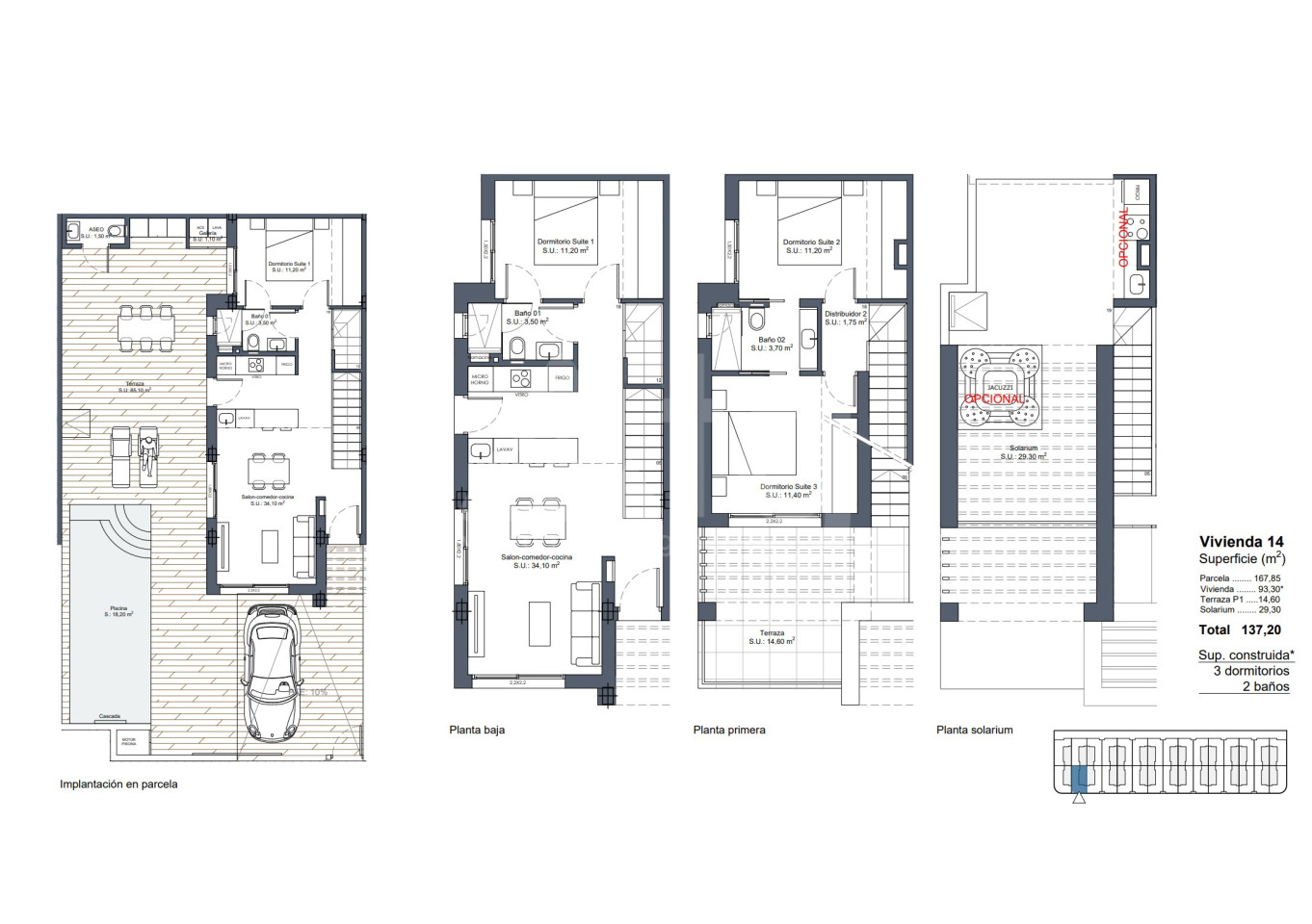 Villa de 3 habitaciones en Ciudad Quesada - ARA62030 - 1