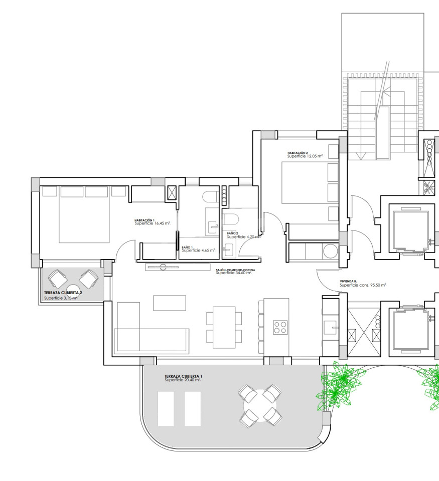 Apartamento de 2 habitaciones en Guardamar del Segura - GPF62046 - 1