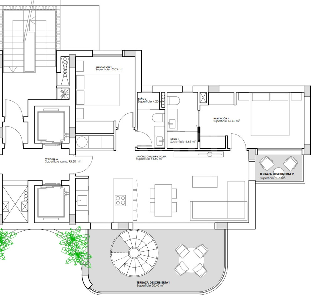 2 ložnice Penthouse v Guardamar del Segura - GPF62061 - 1