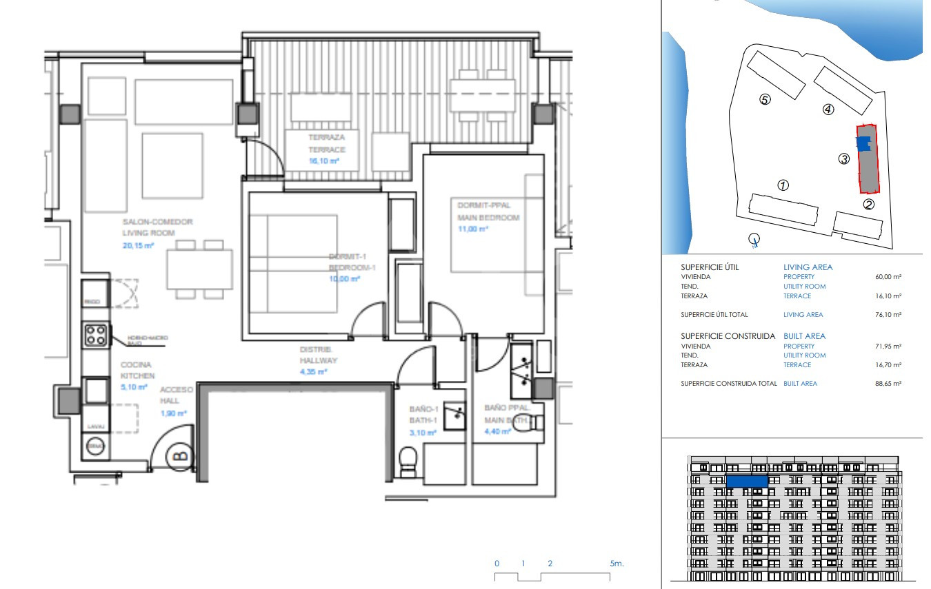 Apartament cu 2 dormitoare în Punta Prima - GMD62408 - 1