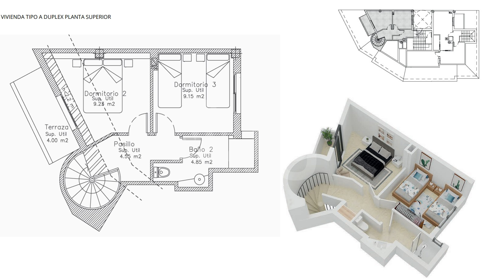 3 Schlafzimmer Penthouse-Wohnung in Benissa - CE62646 - 2