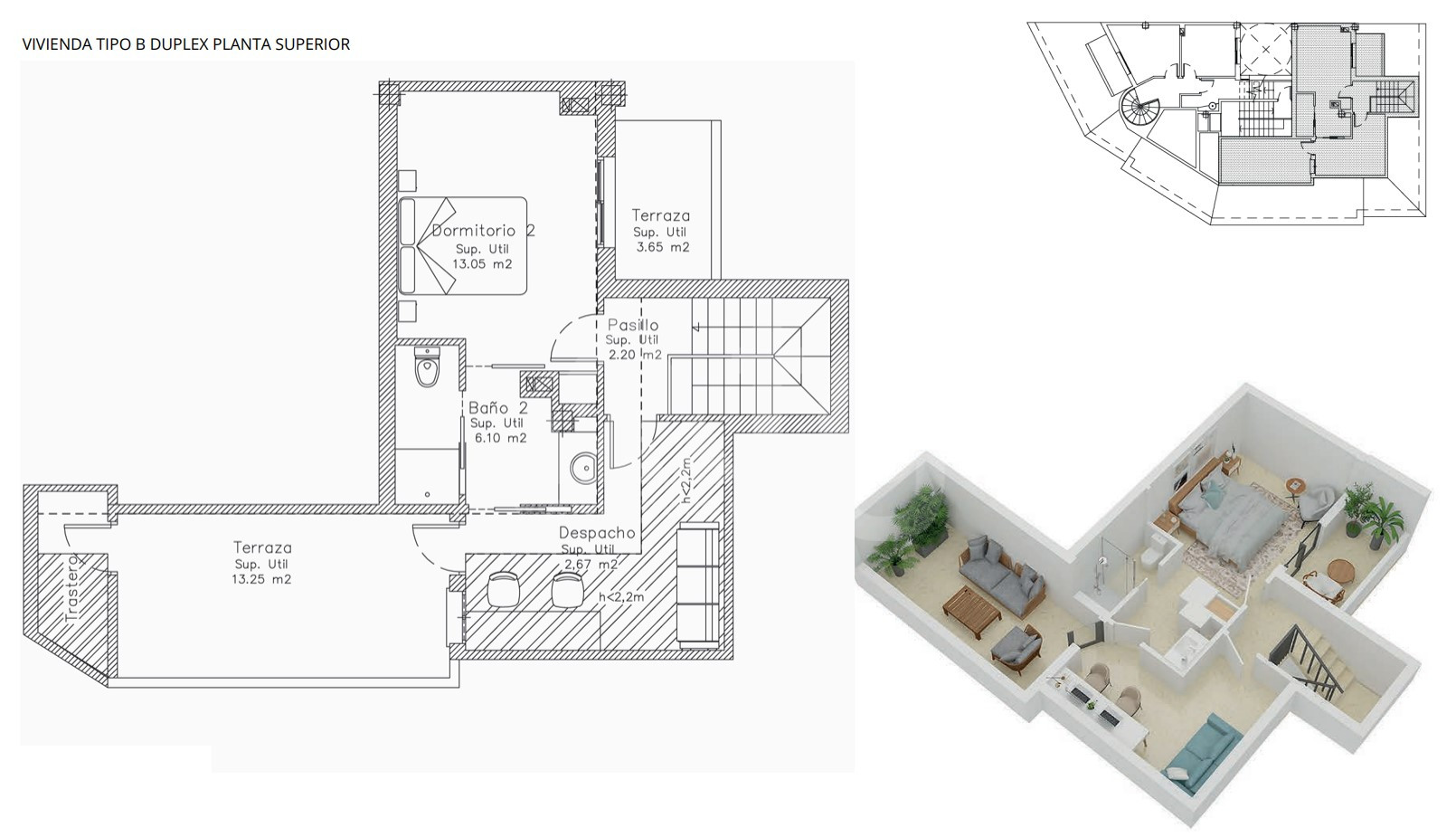 Penthouse de 3 chambres à Benissa - CE62648 - 2