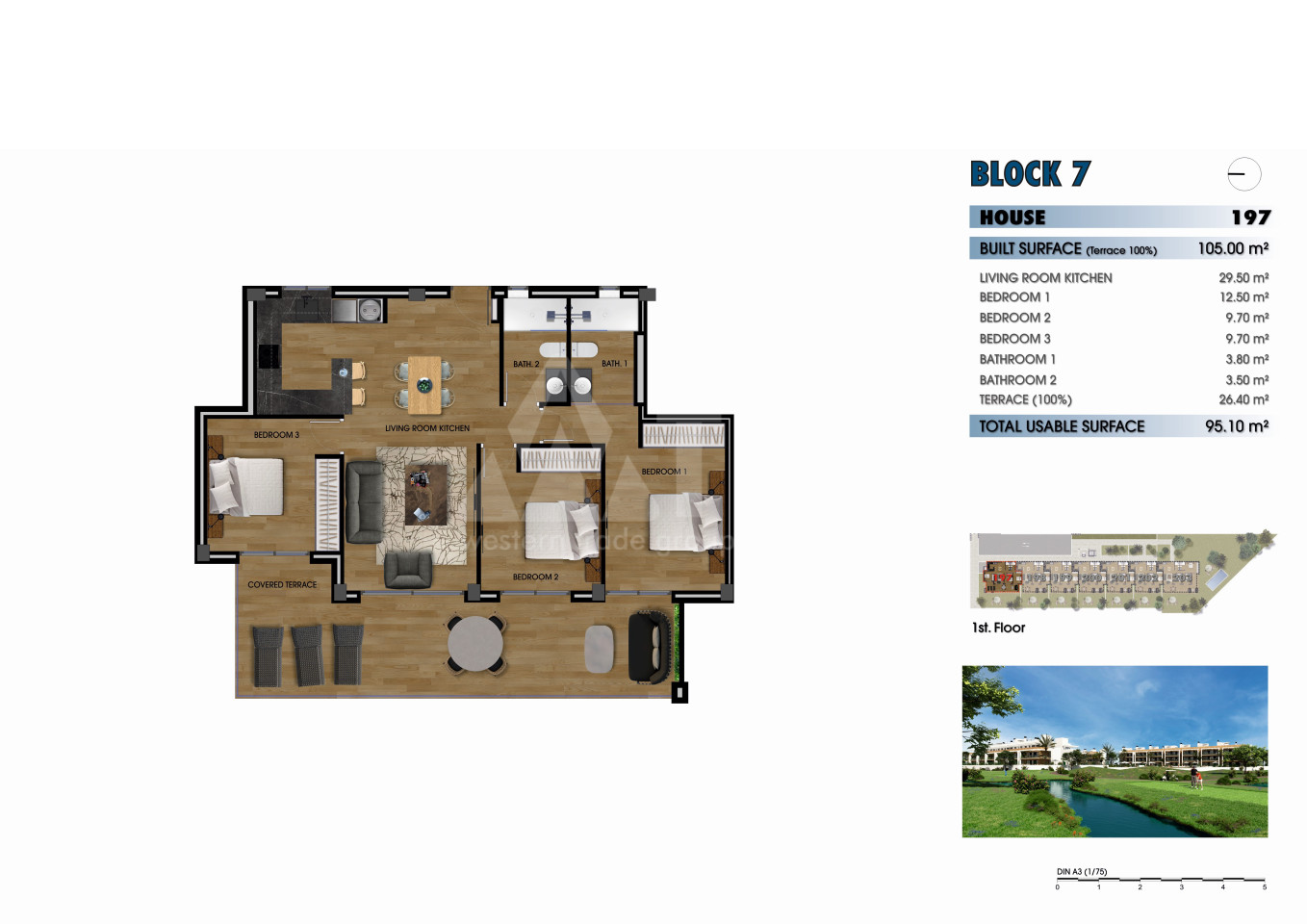 Apartamento de 3 habitaciones en Los Alcázares - GM62656 - 1