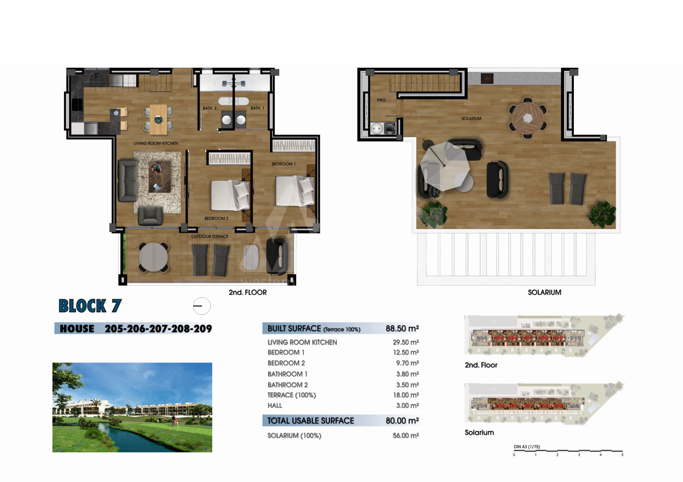 2 Schlafzimmer Penthouse-Wohnung in Los Alcázares - GM62664 - 1