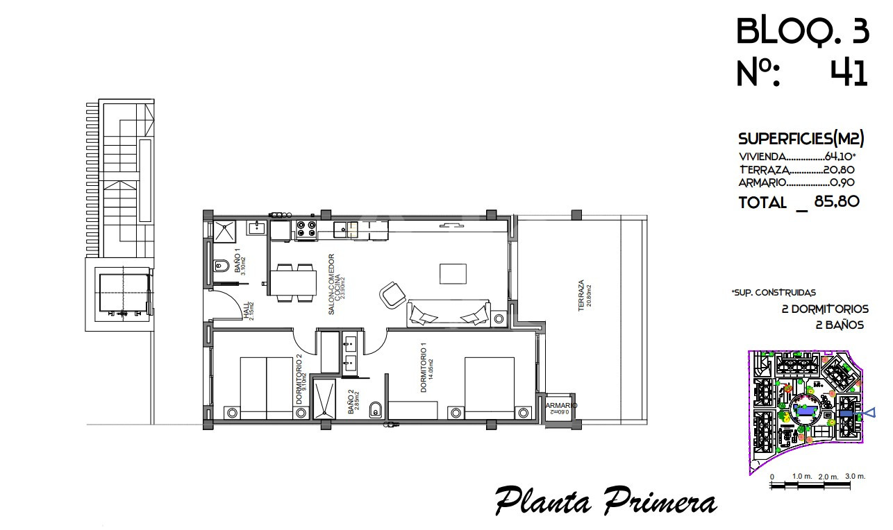 Apartament cu 2 dormitoare în Guardamar del Segura - CN62852 - 1