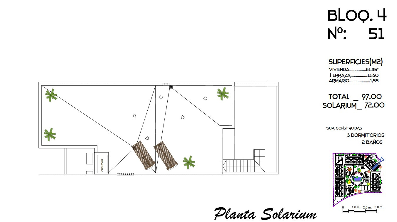 Ático de 3 habitaciones en Guardamar del Segura - CN62862 - 2