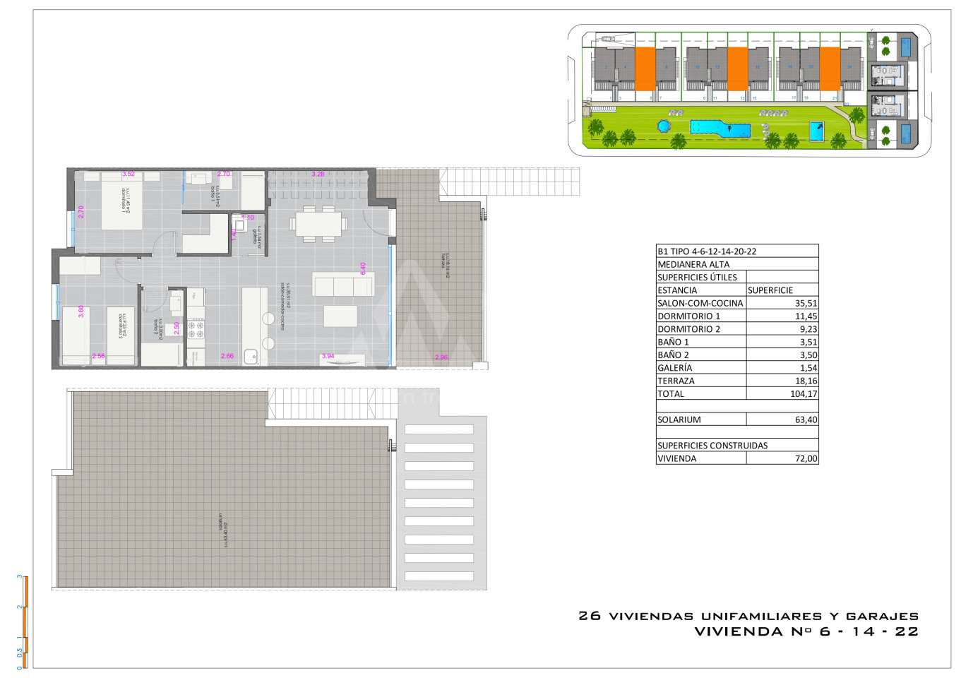 Bungalow cu 2 dormitoare în Pilar de la Horadada - IV62983 - 1