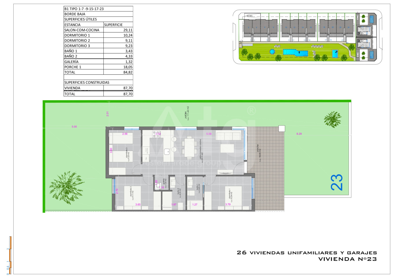 Bungalow de 3 chambres à Pilar de la Horadada - IV62994 - 1